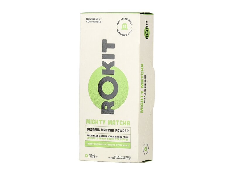 Rokit Mighty Matcha Bio zöldtea por Nescafé kompatibilis kapszulában 10db 15g