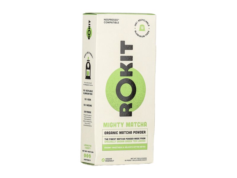 Rokit Mighty Matcha Bio zöldtea por Nescafé kompatibilis kapszulában 10db 15g