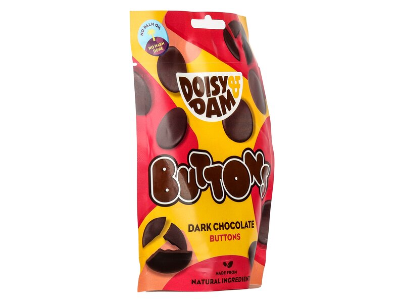Doisy & Dam Buttons Dark Chocolate 80g