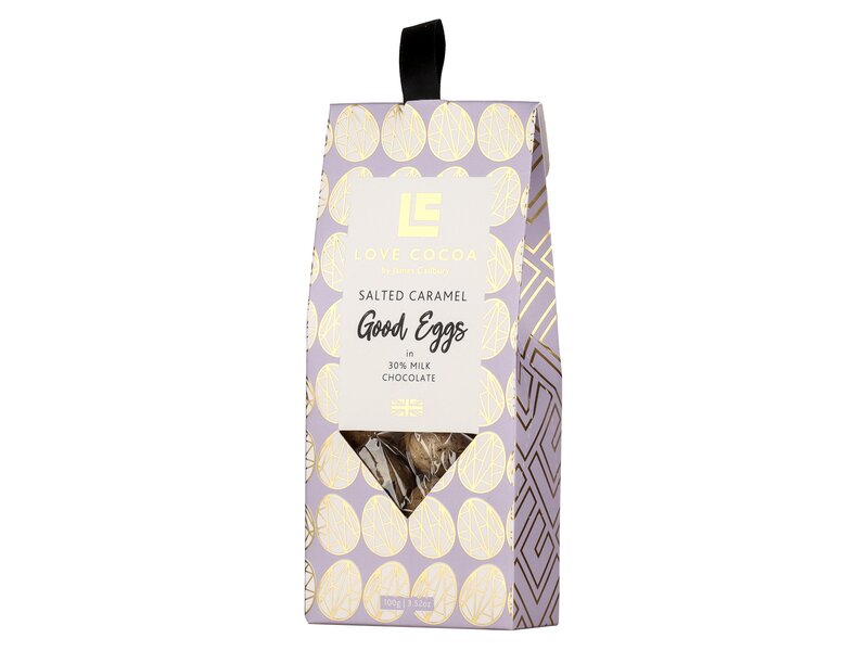 Love Cocoa Good Eggs Salted Caramel 100g