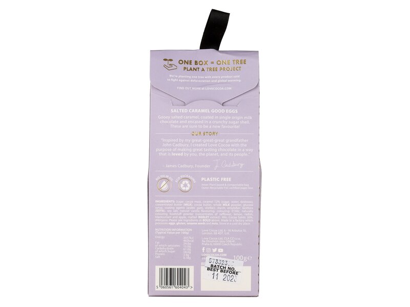 Love Cocoa Good Eggs Salted Caramel 100g