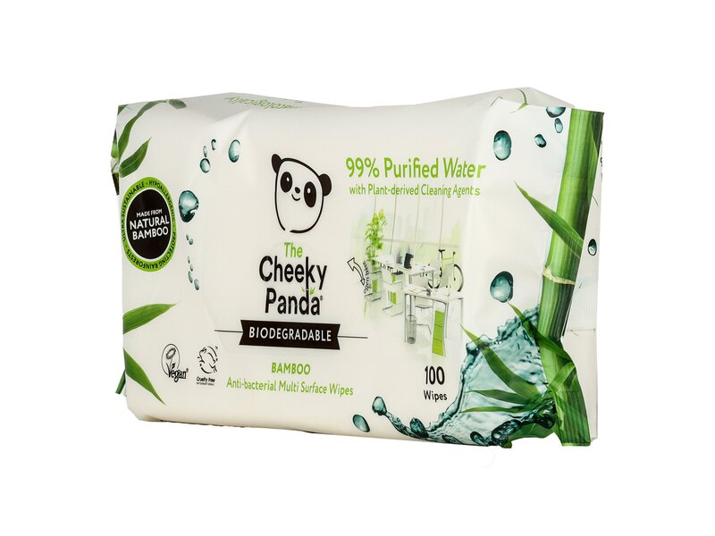 Cheeky Panda antibakteriális bambusz törlőkendő