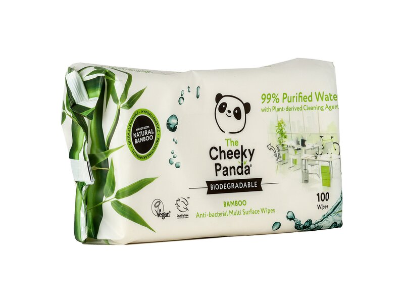 Cheeky Panda antibakteriális bambusz törlőkendő
