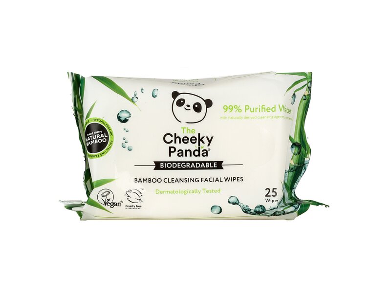 Cheeky Panda bambusz tisztító arctörlő