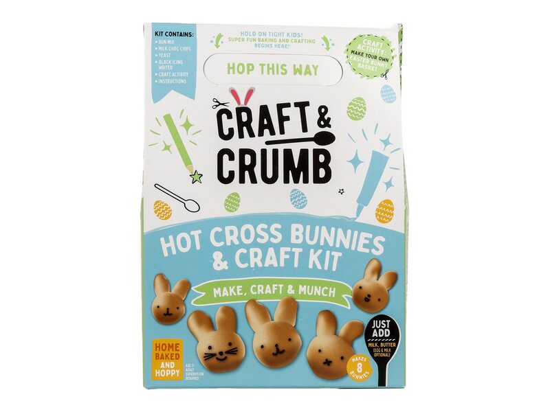Craft & Crumb Easter Hot Cross Buns Craft Kit 250g