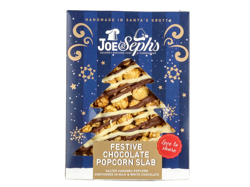 Joe & Seph’s Festive Chocolate Popcorn Slab 115g