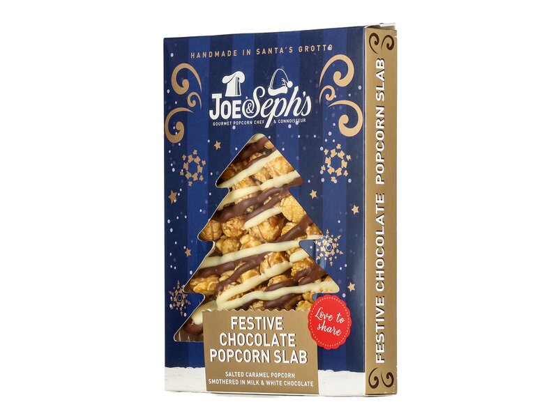 Joe & Seph’s Festive Chocolate Popcorn Slab 115g