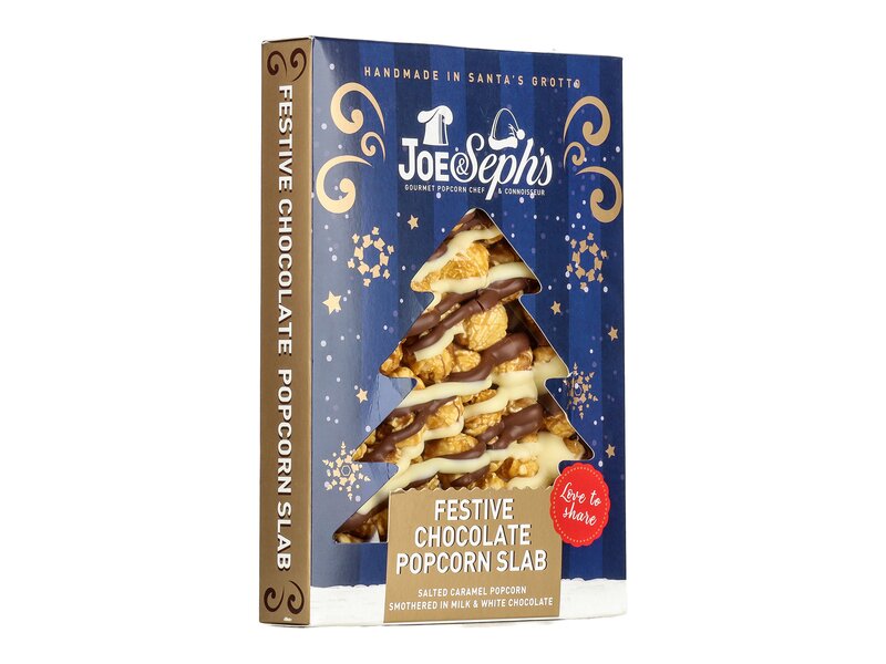 Joe & Seph’s Festive Chocolate Popcorn Slab 115g