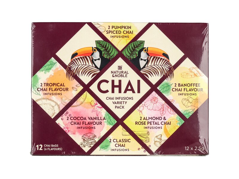 Natural & Noble Chai Infused Válogatás 12 x 2,5g