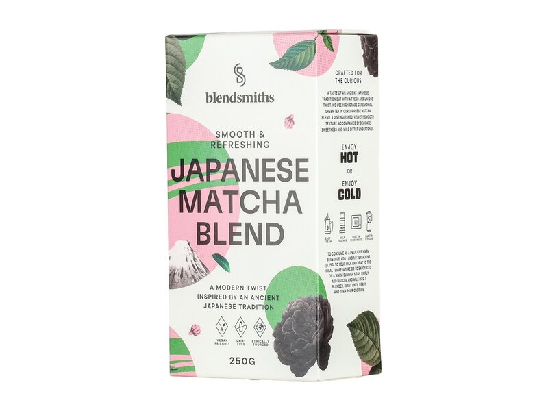 Blendsmiths Japán matcha ízesítésű italpor 250g