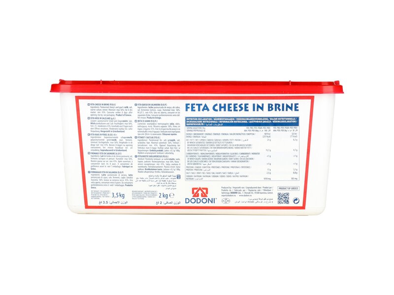 Dodoni Feta sajt sós lében OEM 2kg