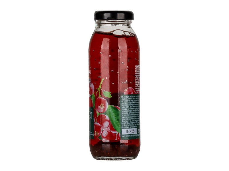 ChiaDia Pirosribizlivel ízesített természetes chiamag ital 250ml