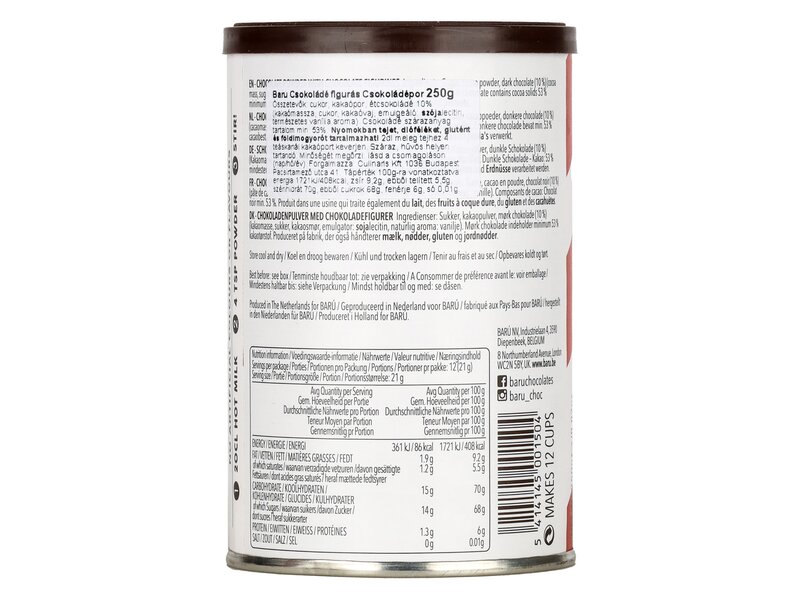 Baru figurás forró csokoládé por 250g