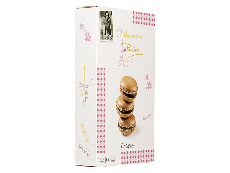 Macarons de Pauline chocolat 6db 72g