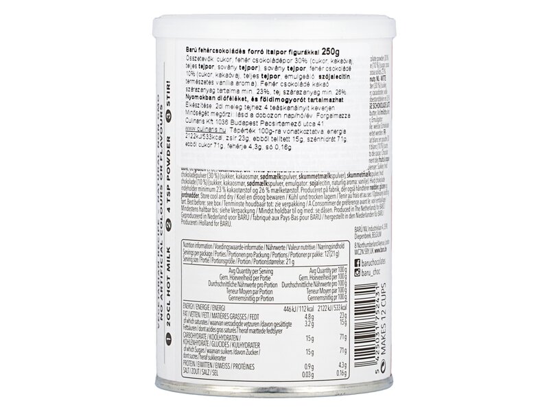 Baru White Chocolate Latte Powder 250g