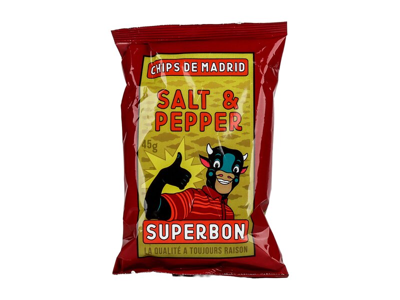 Superbon Chips de Madrid Só-bors ízesítésű burgonyachips 45g