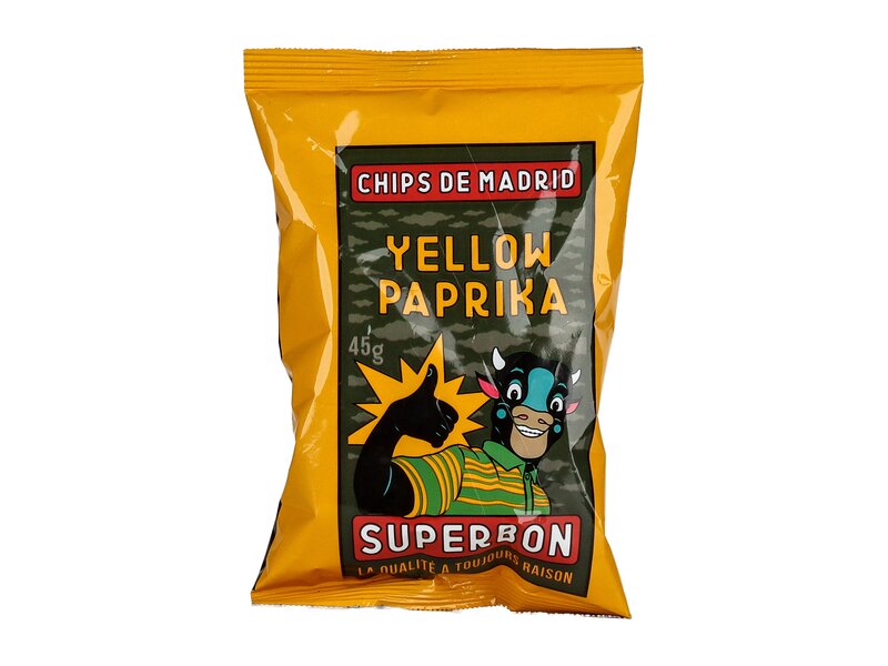 Superbon Chips de Madrid Sárga paprika ízesítésű burgonyachips 45g