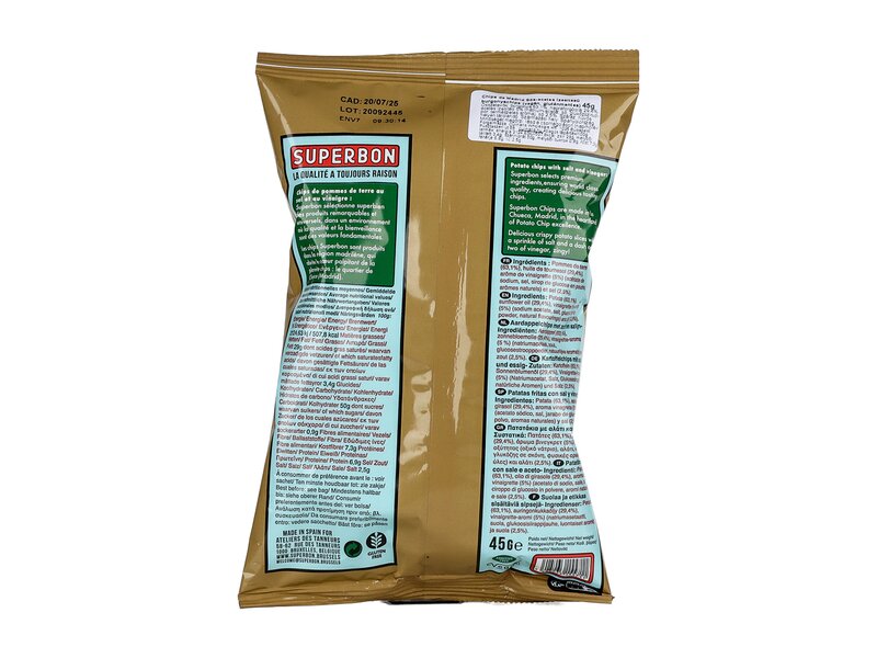 Superbon Chips de Madrid Sós-ecetes ízesítésű burgonyachips 45g