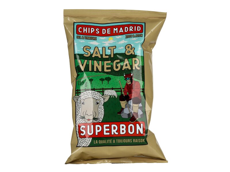 Superbon Chips de Madrid Sós-ecetes ízesítésű burgonyachips 135g