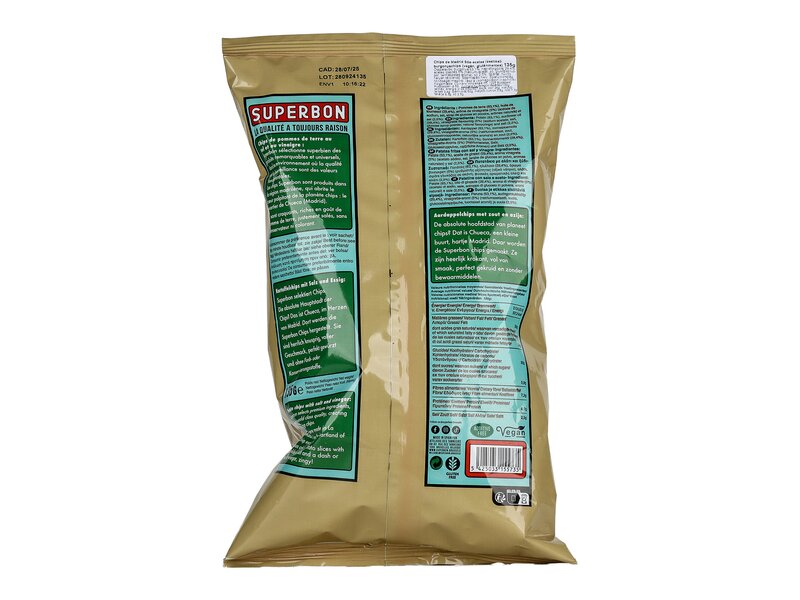 Superbon Chips de Madrid Sós-ecetes ízesítésű burgonyachips 135g