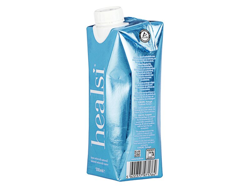 Healsi Natural Mineral Water Box Turquoise 500ml