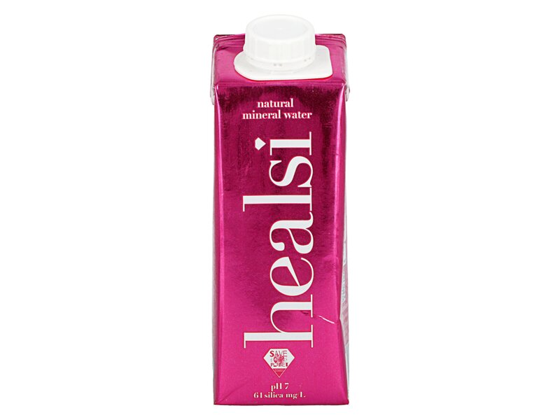 Healsi Natural Mineral Water Box Fuchsia 250ml