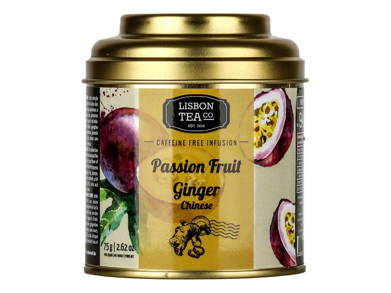 Lisbon tea Passion Fruit Ginger Chinese - Maracujá Gengibre 75g