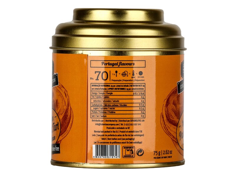 Lisbon tea Infusion Custard Tart & cinnamon - Pastel Nata & canela 75g
