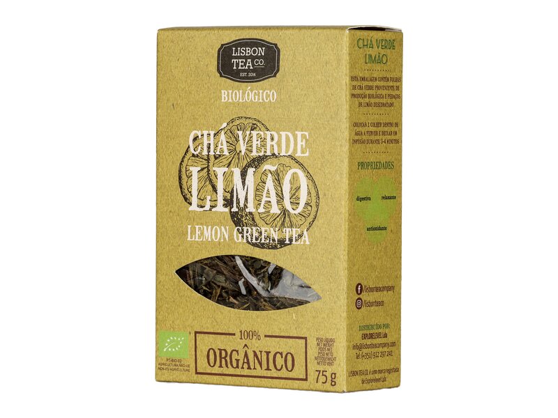 Lisbon Tea Chá Verde Limao Bio 75g