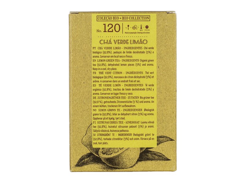 Lisbon Tea Chá Verde Limao Bio 75g