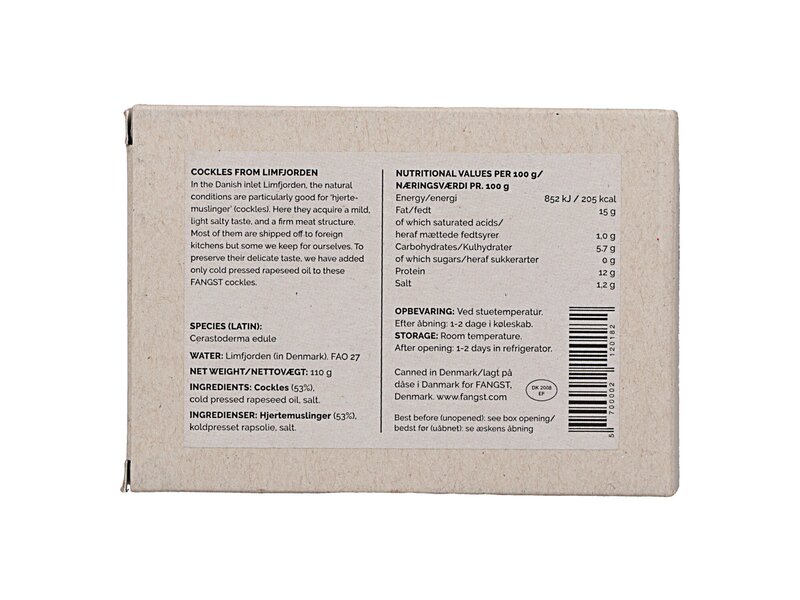 Fangst Limfjord Cockles 110g