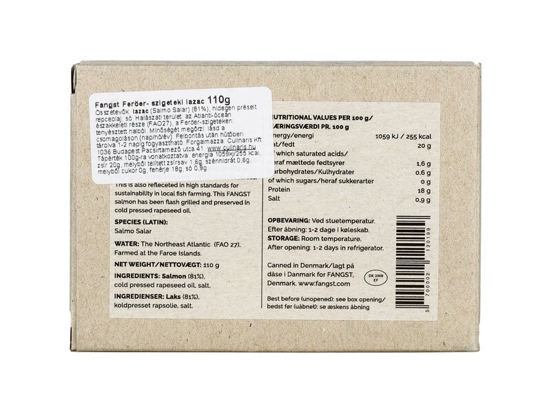 Fangst Feröer-szigeteki lazac 110g