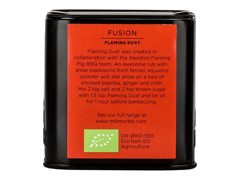 Mill & Mortar bio Flaming Dust BBQ fűszerkeverék 50g