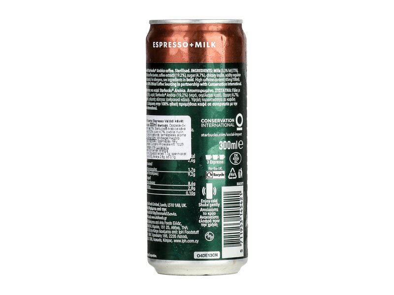 Starbucks Tripleshot Espresso Valódi kávét tartalmazó tejital 300ml