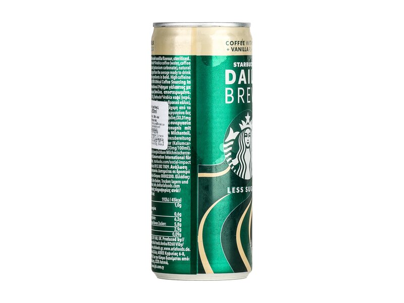 Starbucks Daily Brew Vaníliás ízesítésű, valódi kávét tartalmazó tejital 250ml