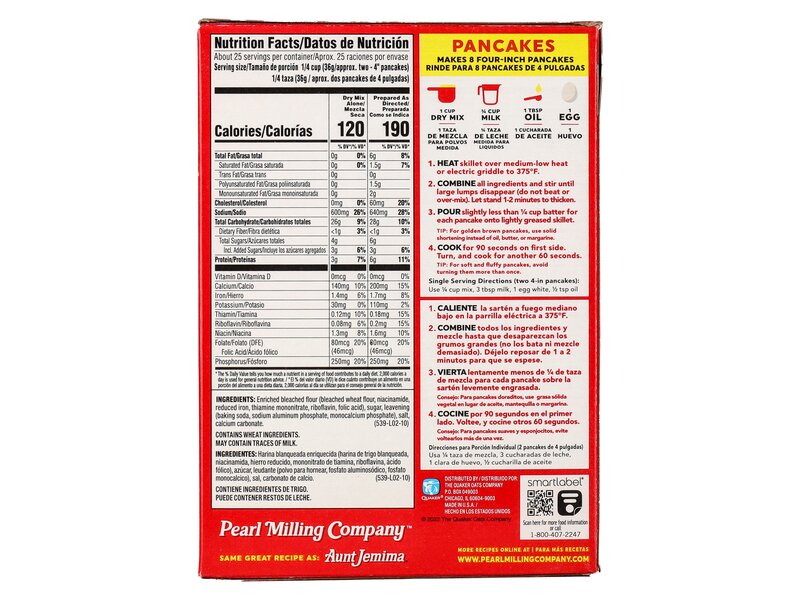 Aunt Jemima Original Pancake & Waffle Mix 907g