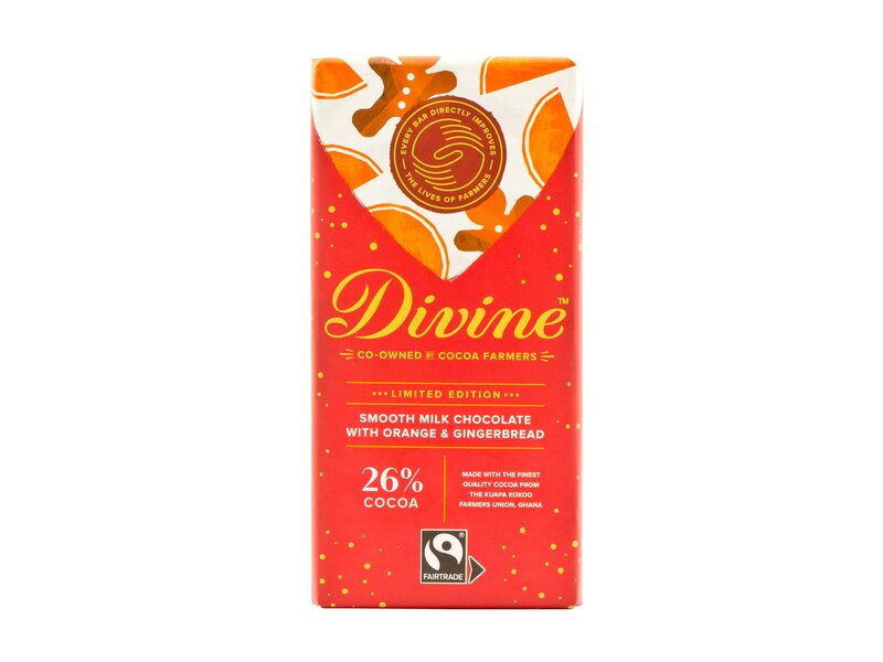 Divine Milk Chocolate Orange & Gingerbread 90g 