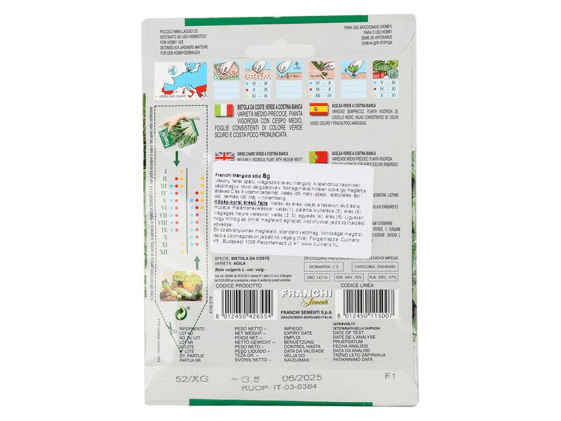 Franchi Dús levelű zöld mángold vetőmag