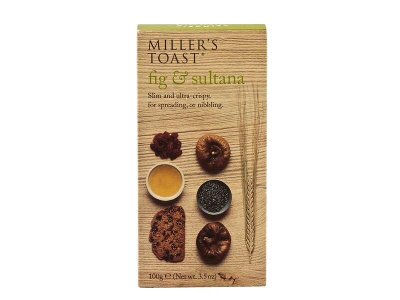 Millers Toast Fig & Sultana 100g