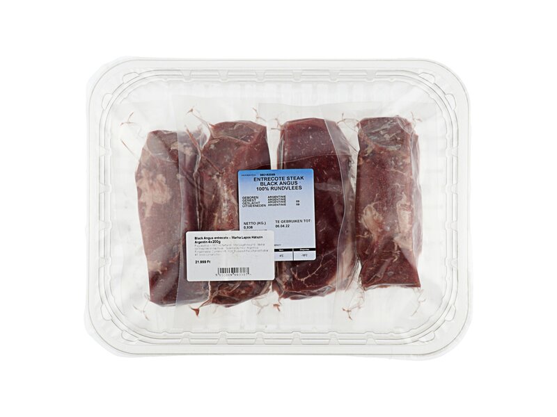 LE HÚS**  Beef Striploin Steak Black Angus Uruguay/Argentin/Ír 4x200g