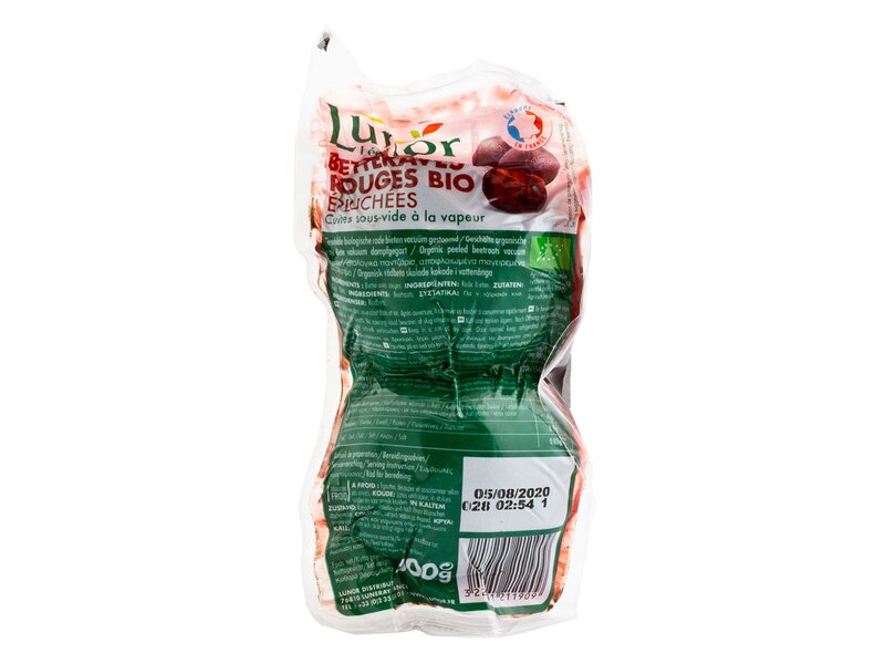 Lunor Bio párolt hámozott cékla 500g