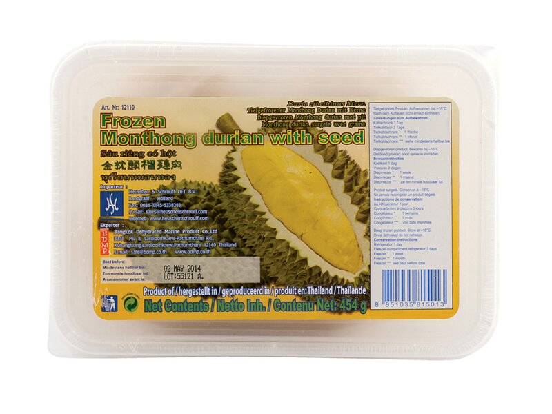 BDMP** Frozen Durian durián 454g