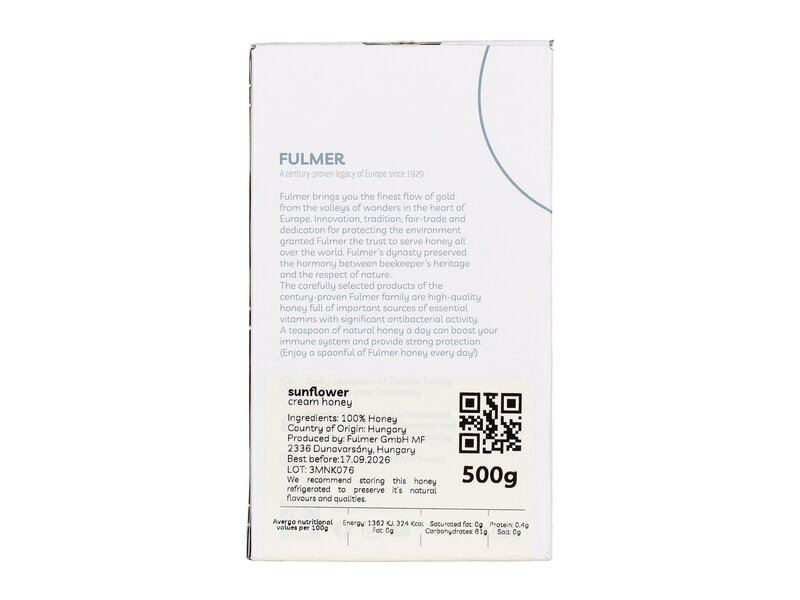 Fulmer Napraforgóméz 500g