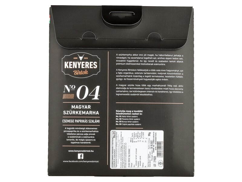 Kenyeres Szürkemarha Csemege Szalámi No4 90g