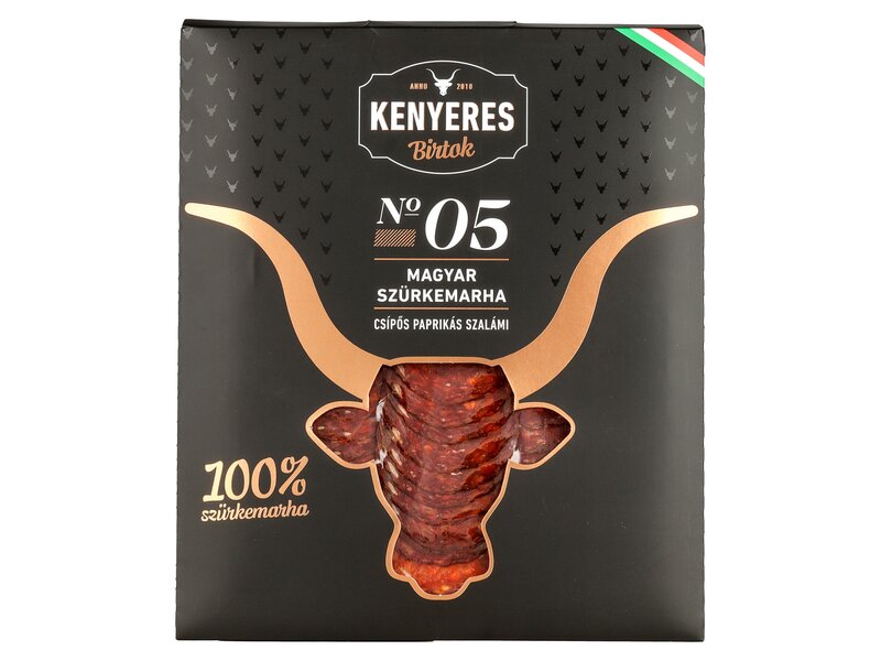 Kenyeres Szürkemarha Csípős Szalámi No5 90g