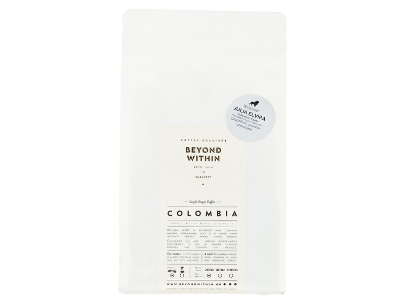 Beyond Within Julia Elvira Colombia pörkölt szemes kávé 200g