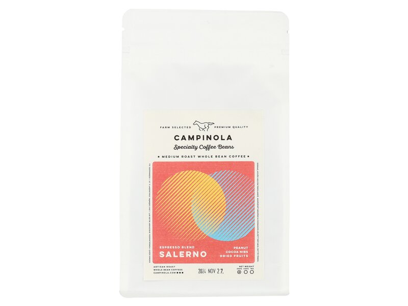 Campinola Salerno Espresso pörkölt szemes kávékeverék 200g