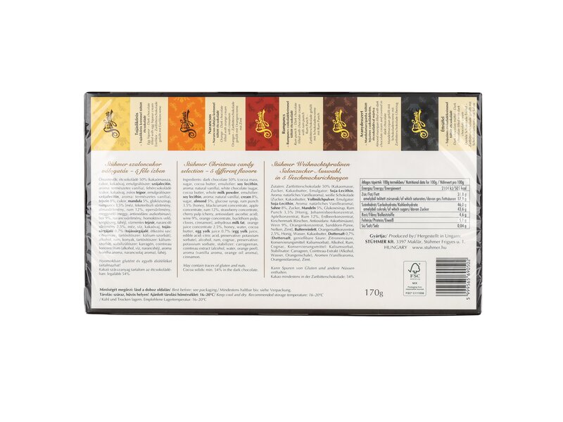 Stühmer Szaloncukor Válogatás Étcsokoládés 170g