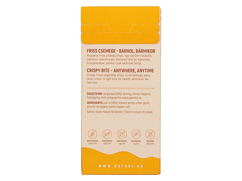 NaTuri Chips Sárgarépa vegán 50g