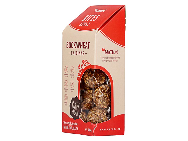 NaTuri Bites Keksz Hajdinás vegán 100g